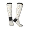 thumbnail image 4 of Fotbe Retro Rabbit print Women's Men's Novelty Crew Socks Cotton Socks Knee High Socks for Walking,Running,Nurses,Pregnancy, 4 of 9