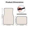 thumbnail image 5 of Fuzoiu Minimalist Crosshatch Dots Print Carpet Floor Mats for Car,Car Foot Mat Set,Universal Fit 4 Piece Mat Pad Set,Fits Most Cars Trucks Vans Sedans SUV Auto Carpet Mat Se, 5 of 7