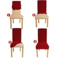 thumbnail image 6 of Stretch Polyester Spandex Dining Chair Covers Protector Set of 2, 6 of 6