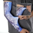 thumbnail image 3 of Unique Bargains 1 Pair Breathable Arm Sleeves for Outdoor Arm Cover Blue White, 3 of 5