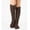 Brown, variant on Winter Cozy Cable Knit Over The Knee High Boot Socks Women's Cable Knit Long Boot Stocking Socks Knee High Winter Leg Warmers (Dark Blue)