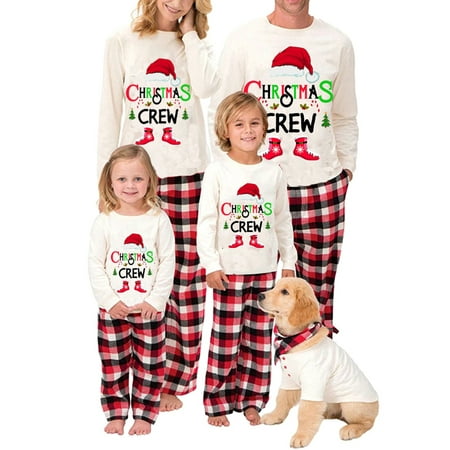 

Family Christmas Pajamas Matching Sets Xmas Matching Pjs for Adults Kids Holiday Home Xmas Family Sleepwear Set