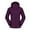 Dark Purple, variant on Women's 3 in 1 Ski Jacket, Waterproof Activewear Jacket Gray White,L