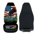 thumbnail image 6 of XYZCANDO Patriotic Front Car Seat Covers featuring Eagle US Flag Design - Durable Breathable Protection for SUV Truck, 6 of 10