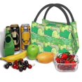 thumbnail image 3 of Fuzoiu Crocodile And Bush Print Portable Insulation Lunch Bag,Large Lunch Box,Container Reusable Leakproof Tote for Work, Travel, and Outdoor Activities, 3 of 6