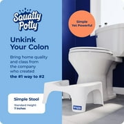 Squatty Potty Simple Non-Slip Bath Stool, White