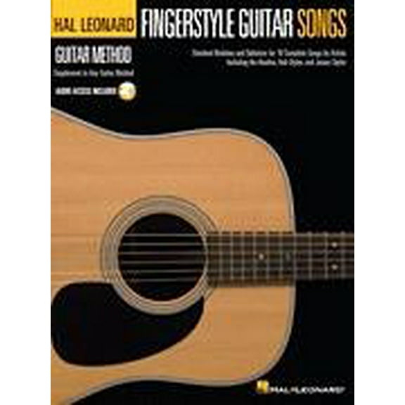 Hal Leonard Fingerstyle Guitar Songs Guitar Method Series Softcover Audio Online Performed by Various