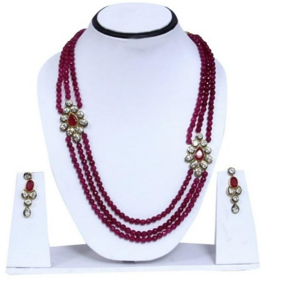 Gorgeous Designed Multi Layered Gold Plated Necklace Set