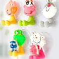 thumbnail image 6 of Joernso Toothbrush Holder Wall-mounted Cartoon Animal Pattern High Quality PVC Creative Toothbrush Rack for Bathroom, 6 of 8