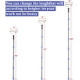 thumbnail image 6 of Yeyebest Paint Roller Extension Pole 72inches with House Paint Rollers Brush , Mural Brush for Walls and Ceiling Paint No Drip Grey,Stainless Steel, 6 of 6
