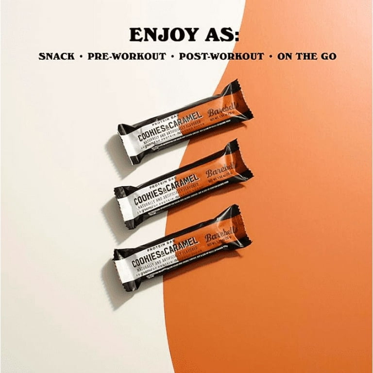 【12本】Barebells キャラメルチョコ プロテインバー Barebells Protein Bars Cookies & Caramel 12ct, 20g High Protein