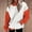 Orange, variant on Qulqfy Color Block Sweatshirts Women Long Sleeve Pullover Drop Shoulder Sweatshirts Fall Blue Tops for Women XL