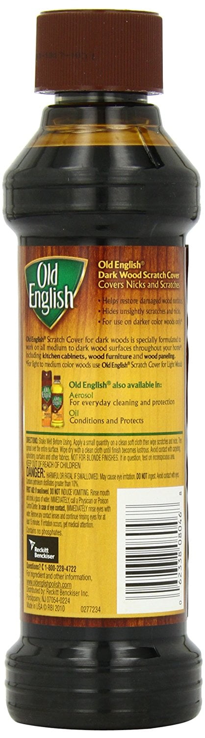 Old English Scratch Cover For Dark Woods 8 Ounce Bottle Wood Polish Com Old English Scratch Cover For Dark, Old English 8 Ounce Dark Wood Furniture Polish And Scratch Cover