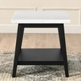 thumbnail image 4 of Steve Silver Vida Modern Genuine Marble Top 24" Square End Table, White, 4 of 6