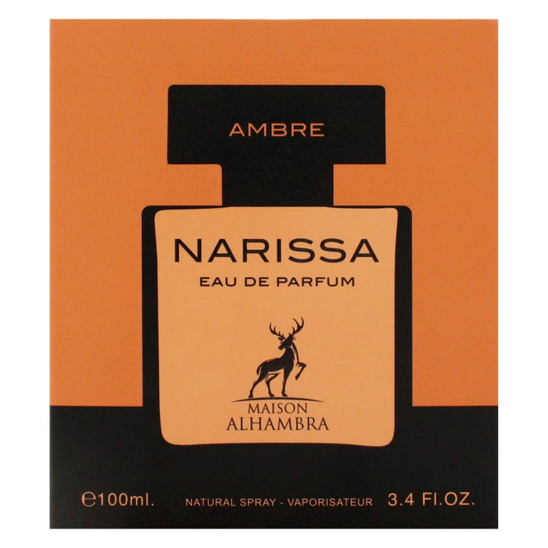 【正規品】新品 ドバイ 香水 Maison Alhambra ナリッサ Maison Alhambra Narissa Ambre, Oriental EDP Spray, 3.4 oz, Amber