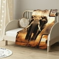 thumbnail image 2 of HENGT Elephant Blanket Super Soft and Warm Flannel Throw Blankets for Couch Sofa Elephant Gifts for Men Women Adults, 2 of 6