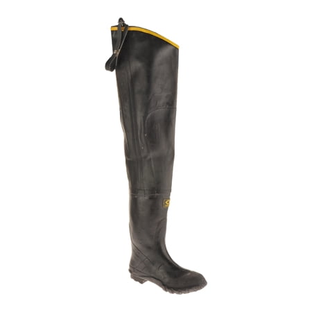 - Herco Heavy Duty Rubber Plain Toe Hip Waders (Black)