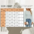 thumbnail image 3 of TEMOFON Fall Tops for Women Crew Neck Long Sleeves Tops Knit Tunic Fashion Fragmented T Shirts for Lady Size XL, 3 of 3