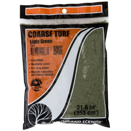 Woodland Scenics Turf, Coarse, Light Green