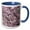 Blue/White, variant on 3drose, Pink Japanese Cherry Blossom Sakura Flowers on a Blooming Tree, 11oz Two-tone Black Mug