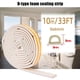 thumbnail image 4 of Kearding 2 rollos de pelado para el clima, autoadhesivo a prueba de polvo para el hogar, tiras selladas para puerta en forma de D, accesorios, Cubiertas para muebles de jardín Blanco, 4 of 6