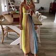 thumbnail image 4 of LAICAIW Robe d'Été Teinture sur Nœuds Florale Col en V Aguichant Sans Manches Femme Longue Mode Ample Maxi Robes Plage Fête Robe d'Été, 4 of 4