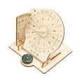 thumbnail image 3 of Siruishop Wood Sundial Clock Model DIY Assembly Ancient Timer Educational Toy Learning Toy, 3 of 6
