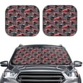 thumbnail image 2 of Balery Red And Blue Cars Parasol para parabrisas de coche de 2 piezas | Parasol plegable para parabrisas delantero de coche para la mayoría de sedanes-Small, 2 of 6
