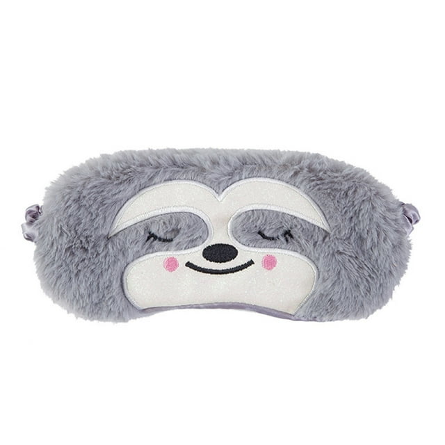 Coofit Sleeping Mask Plush Sloth Panda Eye Mask Sleeping Blindfold with Elastic Strap