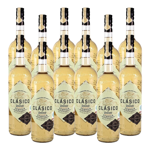 PACK DE 12 TEQUILA CLASICO DE CENTINELA REPOSADO 1LT