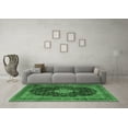 thumbnail image 3 of Ahgly Company Indoor Rectangle Medallion Emerald Green Traditional Area Rugs, 2' x 4', 3 of 4