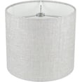 thumbnail image 2 of Urbanest Hardback Metallic Fabric Perfect Drum Lampshade – 12" Top x 12" Bottom x 10" Height – Metallic Taupe Tone –Spider Fitter- 1 Piece, 2 of 2