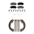 thumbnail image 1 of Transit Auto Front Rear Ceramic Brake Pads and Drum Shoes Kit for Car 2007-2012 Nissan Sentra SE-R Spec V KCN-100352, 1 of 11
