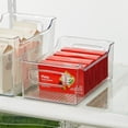 mDesign Kitchen Plastic Storage Organizer Bin, Open Dip Front and ...