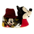 thumbnail image 3 of Disney Mickey Mouse Toddler Boys' 3D Design Casual Slippers - Black, Size: 7-8, 3 of 8