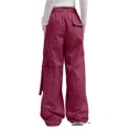 thumbnail image 5 of Fashion Sweatpants for Womens Elastic Waist Plus Size Mid-waist Pocket Overalls Casual Pants In Spring And Summer Save to 65% off!, 5 of 5