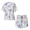 thumbnail image 4 of Xecao Lavender Flowers print Swimsuit for women, Summer-ready, sporty style.Quick-dry fabric. Many sizes & colors., 4 of 9