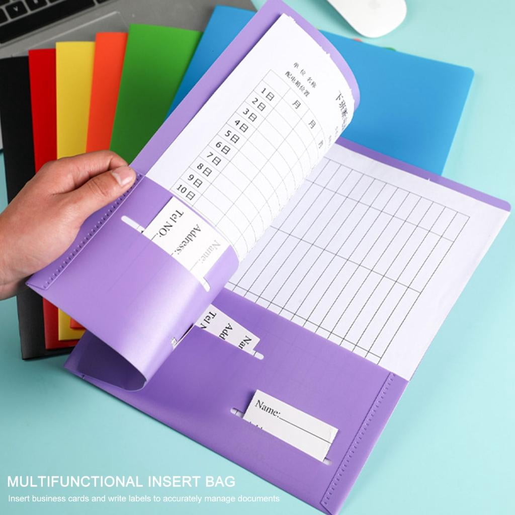 Youthyao 10x/Set Two Pocket Folders Letter Size Document Folder with Two Pockets Presentation Folder Document Pockets