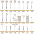thumbnail image 2 of Set de utensilios de cocina BESTZMWK Silicone Cooking 33 Gadgets Khaki, 2 of 6