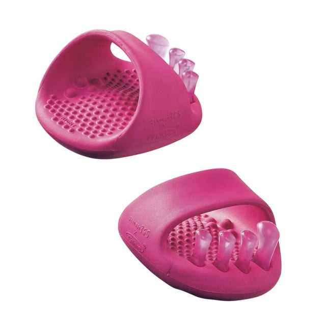 TISHITA 2 Pcs Sandales Professionnelles pour Massage des Pieds, Rose Rouge