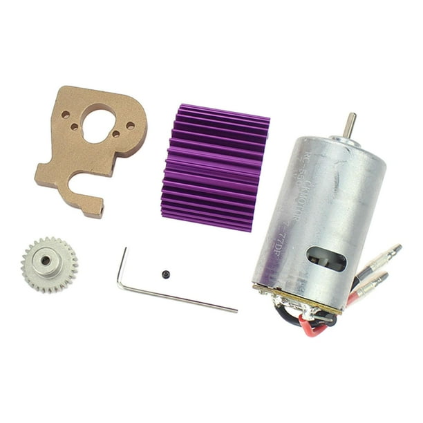 Piezas para WLtoys 124018 124019 Soporte de motor Disipador de calor Accesorios de repuesto para coche RC Púrpura