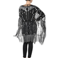 thumbnail image 4 of PrettyGuide Women's 1920s Shawl Beaded Evening Wrap Open Front Fringed Cape, 4 of 4