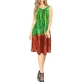 thumbnail image 2 of HAPPY BAY Women's Plus Size Swing House Wear Dresses 1X-2X Shamrock Forest_AC1053, 2 of 4