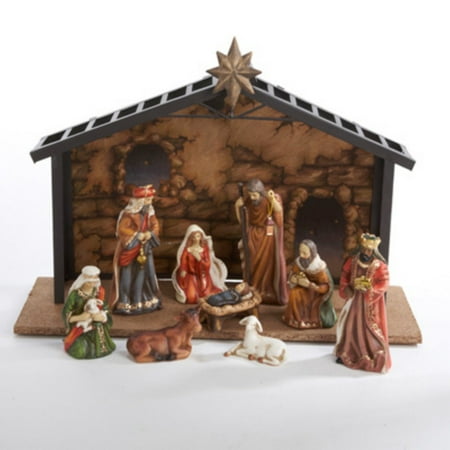 Kurt Adler Porcelain 10-Piece Nativity Set