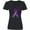 AB-Black, variant on Inktastic Alzheimer's Awareness Purple Ribbon made of Heart Women's V-Neck T-Shirt