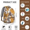 thumbnail image 6 of High School College Student Backpack: Hawaii Tropical Wind Palm Leaves Print, Perfect Gift, Durable Lightweight Laptop Daypack with Large Capacity for Campus Commute, 6 of 6