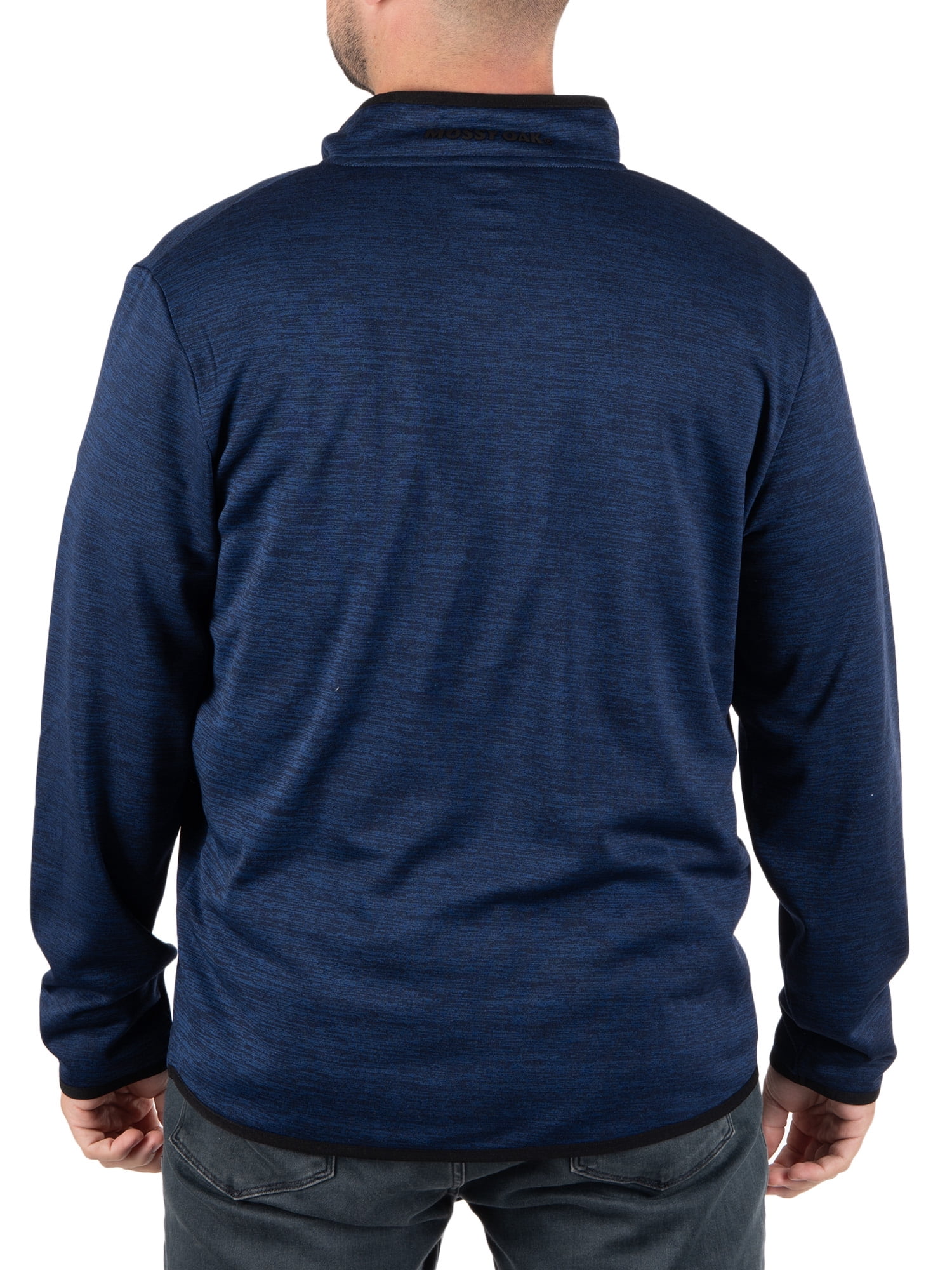 Mossy Oak Men's Fleece Quarter Zip Pullover Sweatshirt, Sizes S-2XL