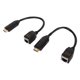 thumbnail image 5 of Extensor de interfaz multimedia HD Full HD 1080p sobre Cat5e Cat6 hasta 196,8 pies Transmisor Ethernet RJ45 Receptor 100‑240V Enchufe estadounidense, 5 of 10