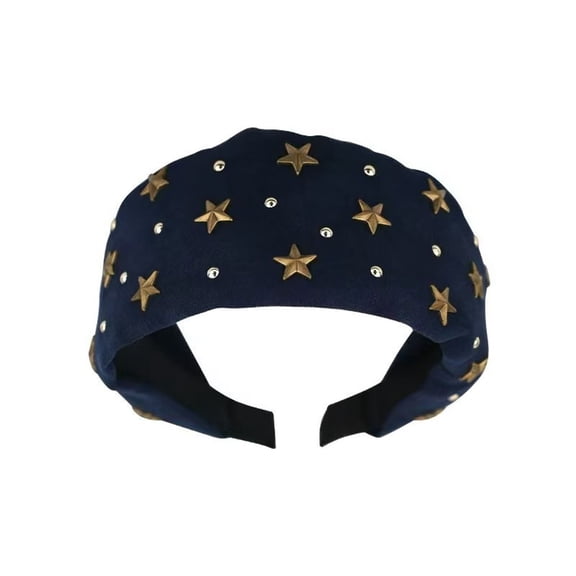 Multipurpose Star Studded Headpiece Asian Styles Hairband For Girls Women Casual Party Outfit Soft Textile