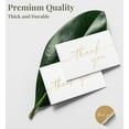 thumbnail image 4 of Thank You Cards with Envelopes & Stickers, Matte Gold Foil Cards Bulk Pack of 100, 4x6 Inch Minimalistic Design, Suitable for Business, Wedding, Small Business, Graduation, Bridal Shower, Funeral, 4 of 6